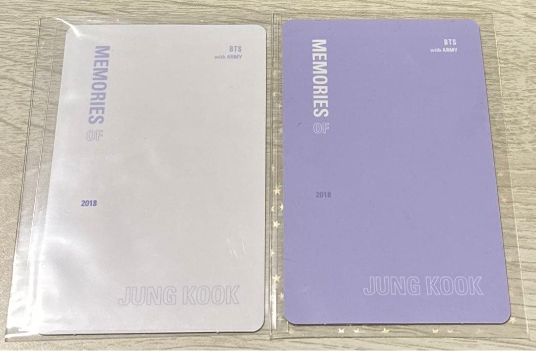 BTS【公式】JUNG KOOK グク memories of 2018 トレカ