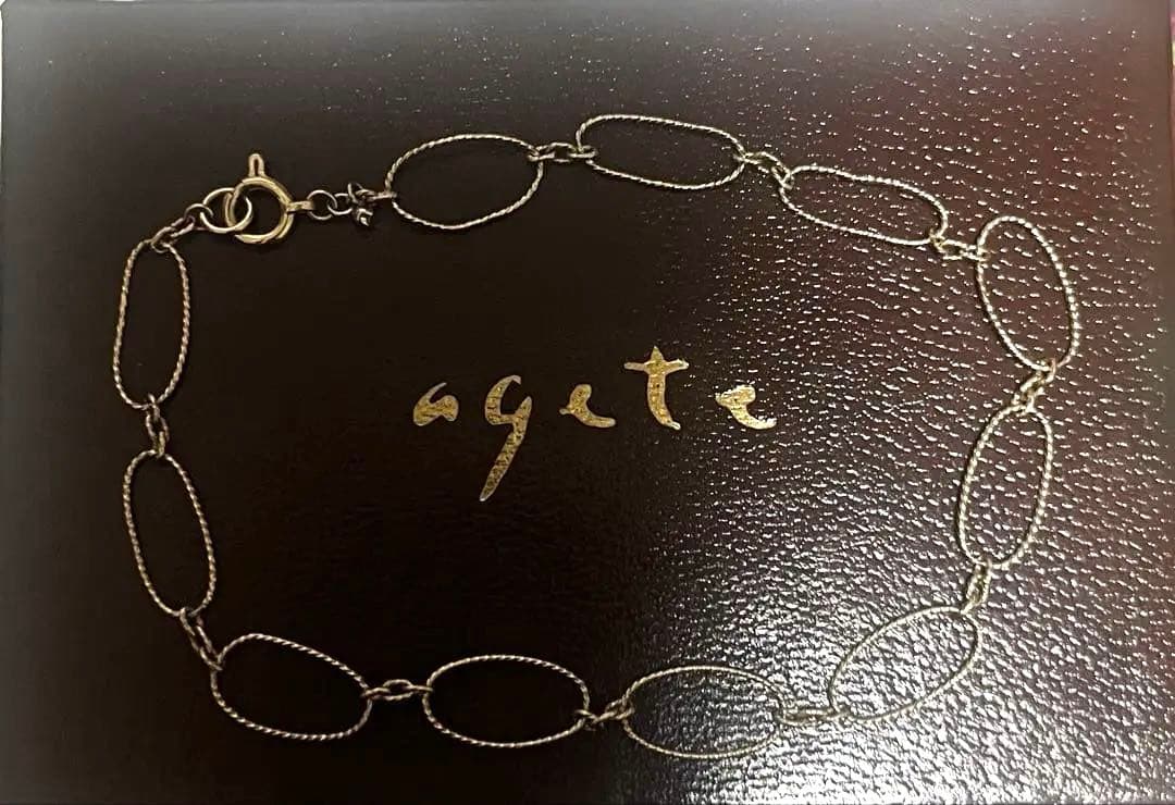【限定SALE】agete オーバルリンクブレスレット