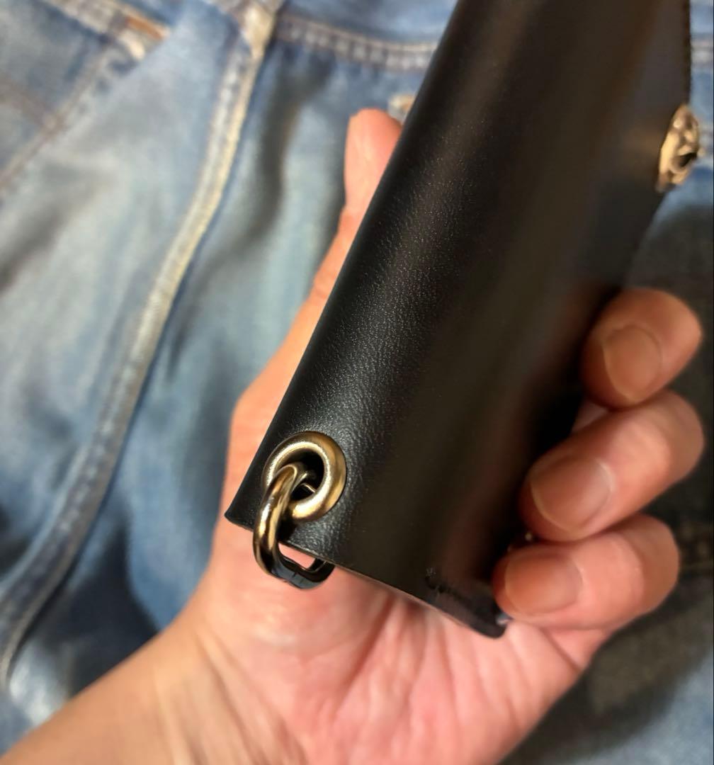 ショート　トラッカーウォレット　シルバー925 クロスボール　ブルガロ　※即納品