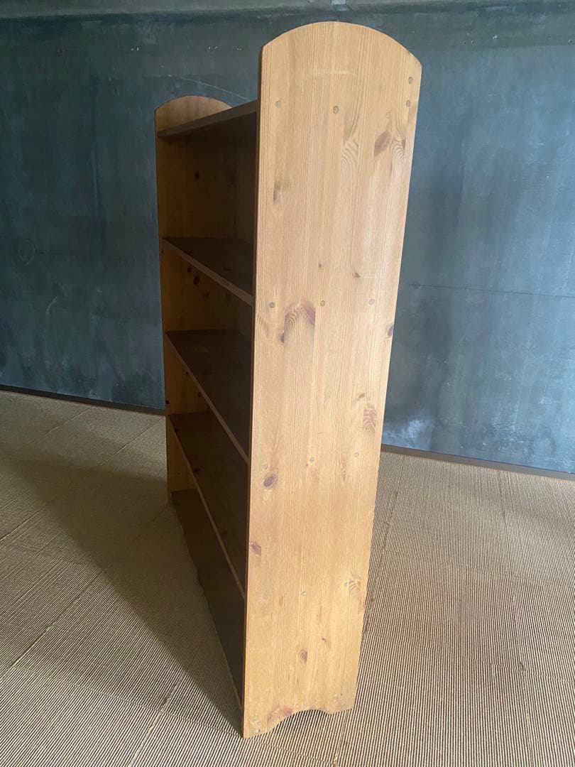 木製4段本棚 ナチュラルウッドカラー
