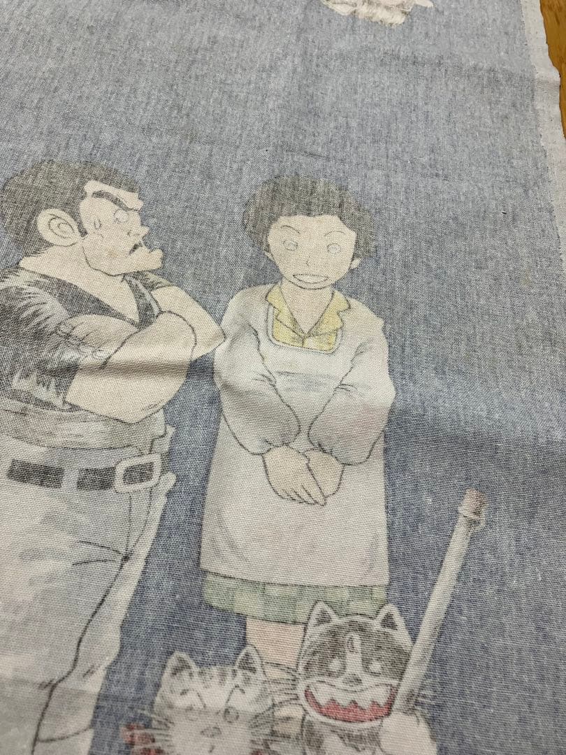 漫画 じゃりン子チエ 布地 生地 ハンドメイド アニメ マンガ 昭和レトロ生地