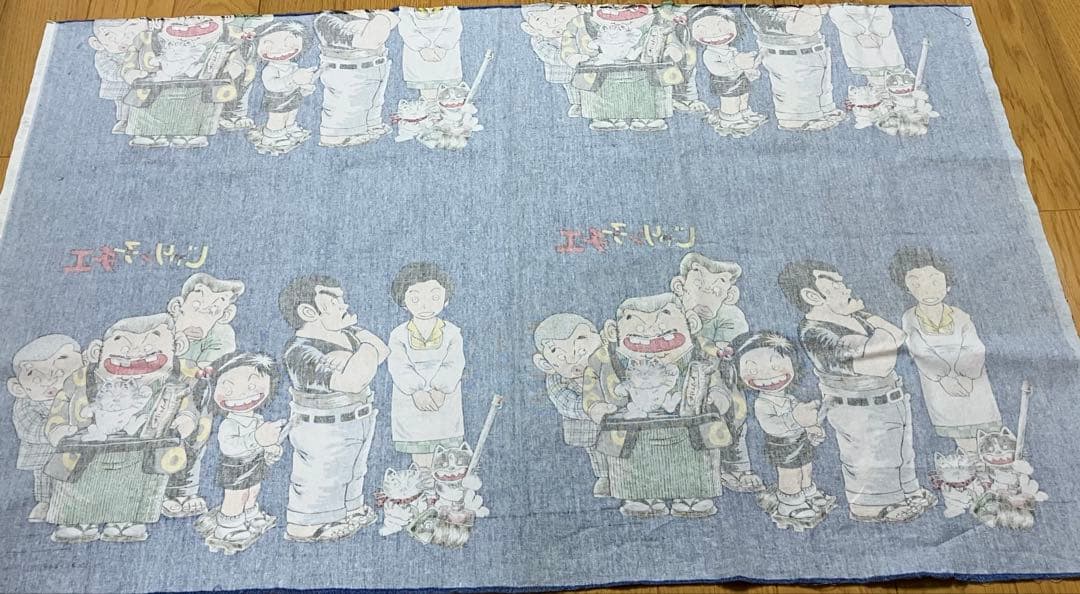 漫画 じゃりン子チエ 布地 生地 ハンドメイド アニメ マンガ 昭和レトロ生地