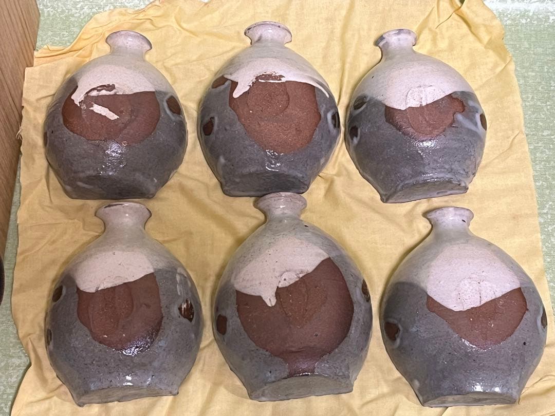 (ト23) 向付け 切り徳利 6客 [ 槇 啓州 ] 讃岐七宝山旺禅寺窯