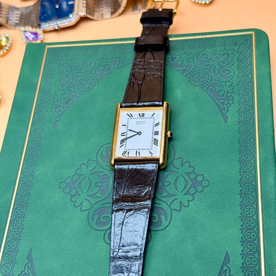 [希少] VINTAGE SEIKO 5Y30-5360 TANK 1988年