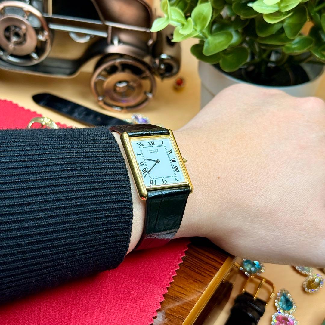 [希少] VINTAGE SEIKO 5Y30-5360 TANK 1988年