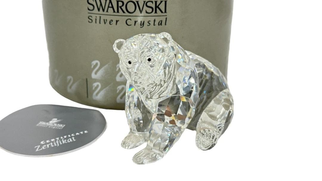 未使用♡Swarovski スワロフスキー♡クリスタル ベア　クマ フィギュリン