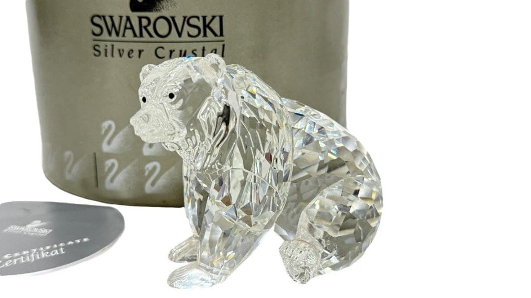 未使用♡Swarovski スワロフスキー♡クリスタル ベア　クマ フィギュリン