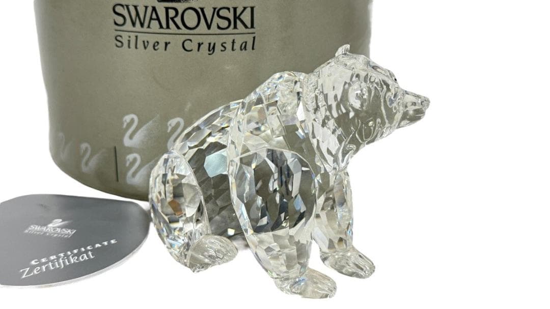 未使用♡Swarovski スワロフスキー♡クリスタル ベア　クマ フィギュリン