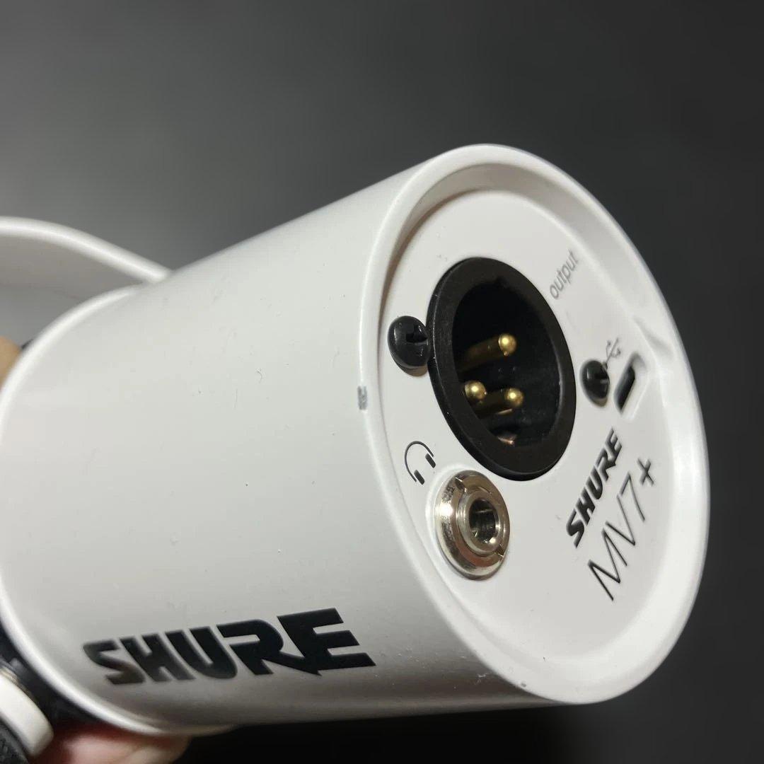 M251214★SHURE MV7+ポッドキャストマイクロホン
