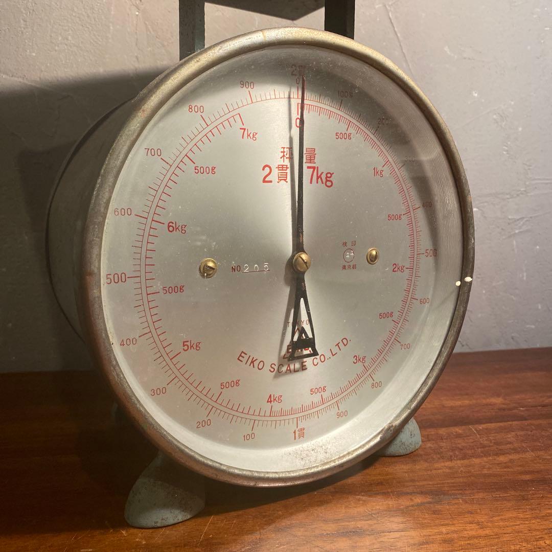 昭和レトロ EIKO スケール シャビー インダストリアル 計り オブジェ