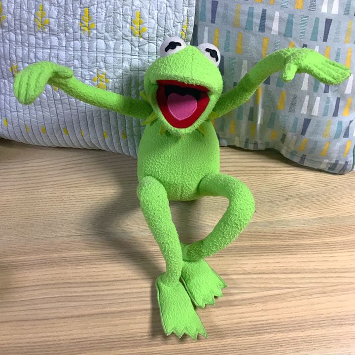 ヴィンテージ おしゃべり　カーミット　大きな　ぬいぐるみ applause