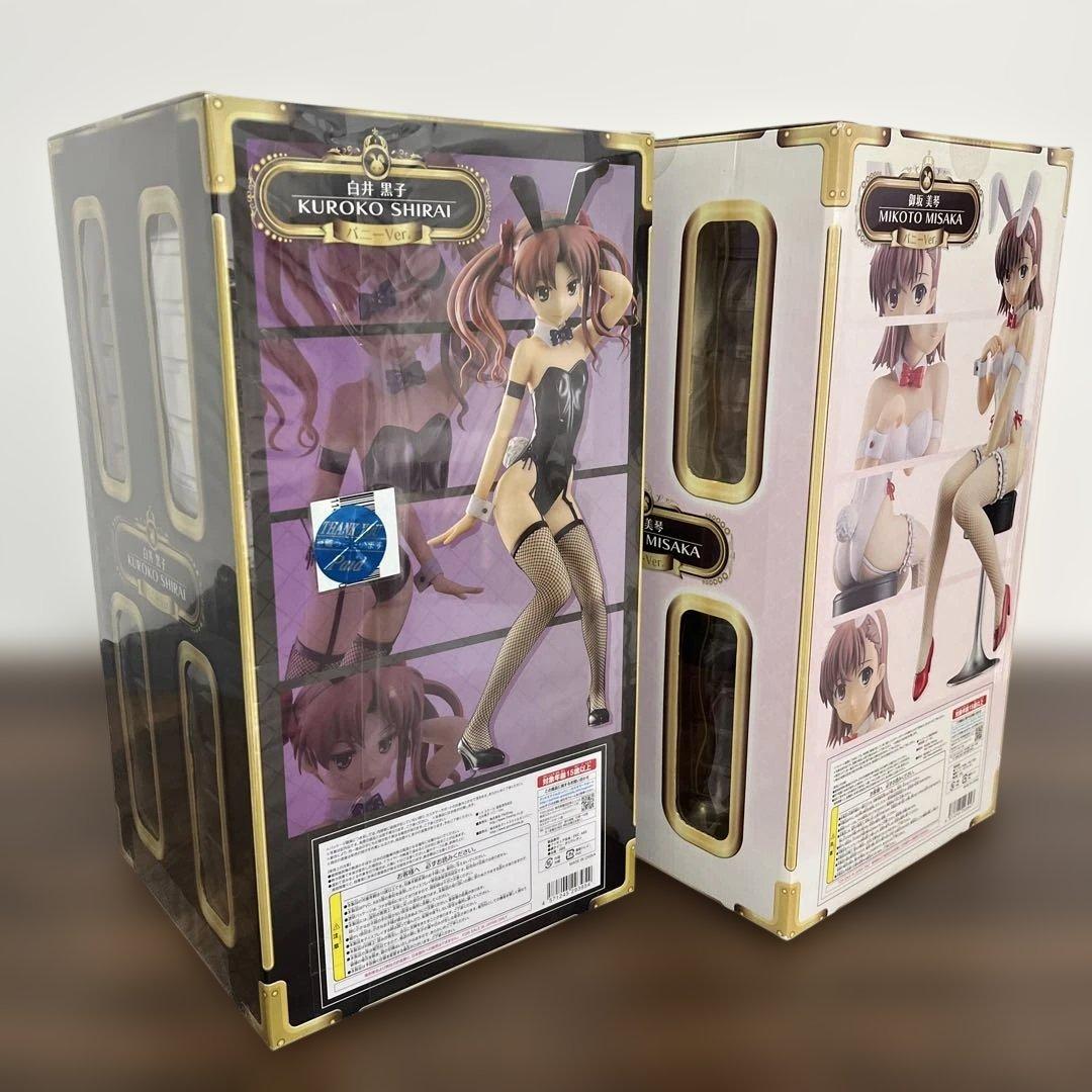 とある科学の超電磁砲 御坂美琴、白井黒子セット バニーVer. 1/4 完成品