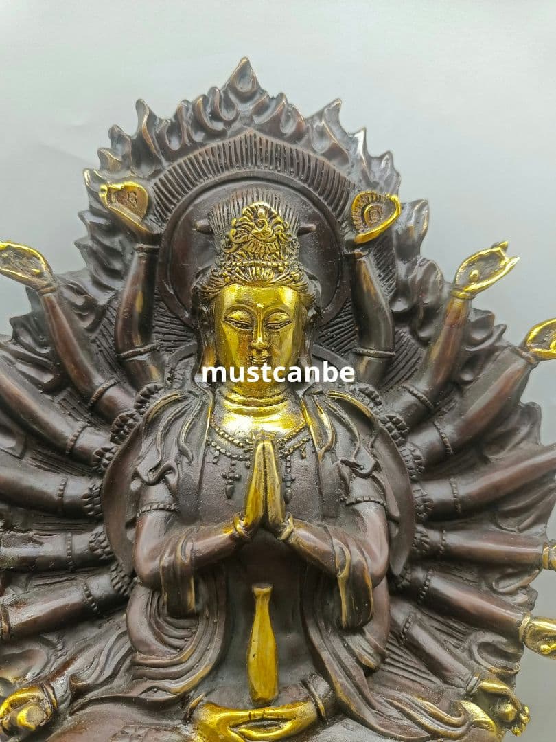 仏教美術 仏像 千手観音仏像 仏堂奉納 銅製品 工芸品 置物