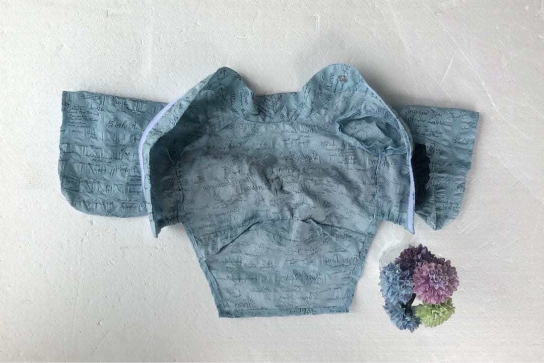 イタグレ　ウィペット　浴衣　ブルー