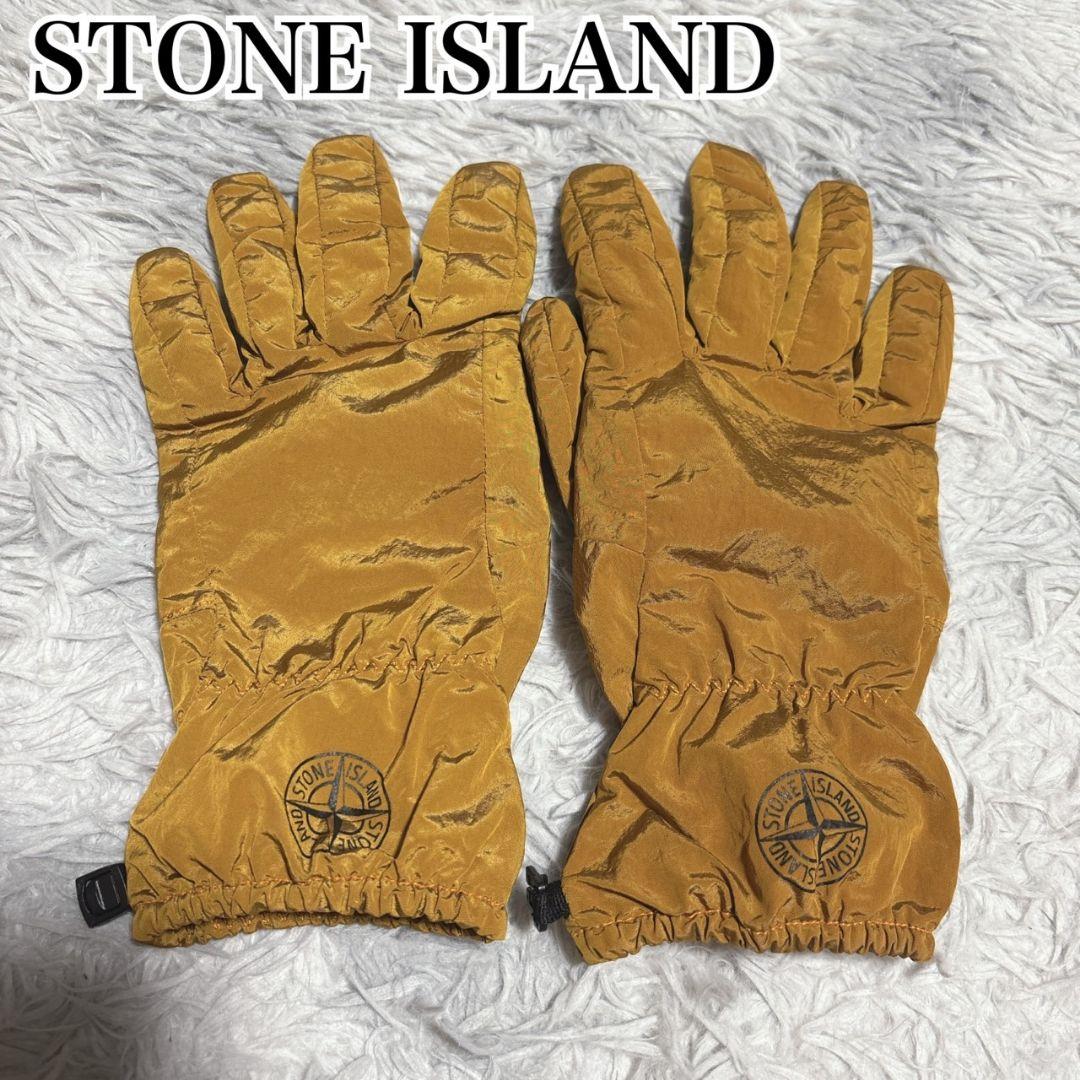 STONE  ストーンアイランド ロゴプリント グローブ 手袋