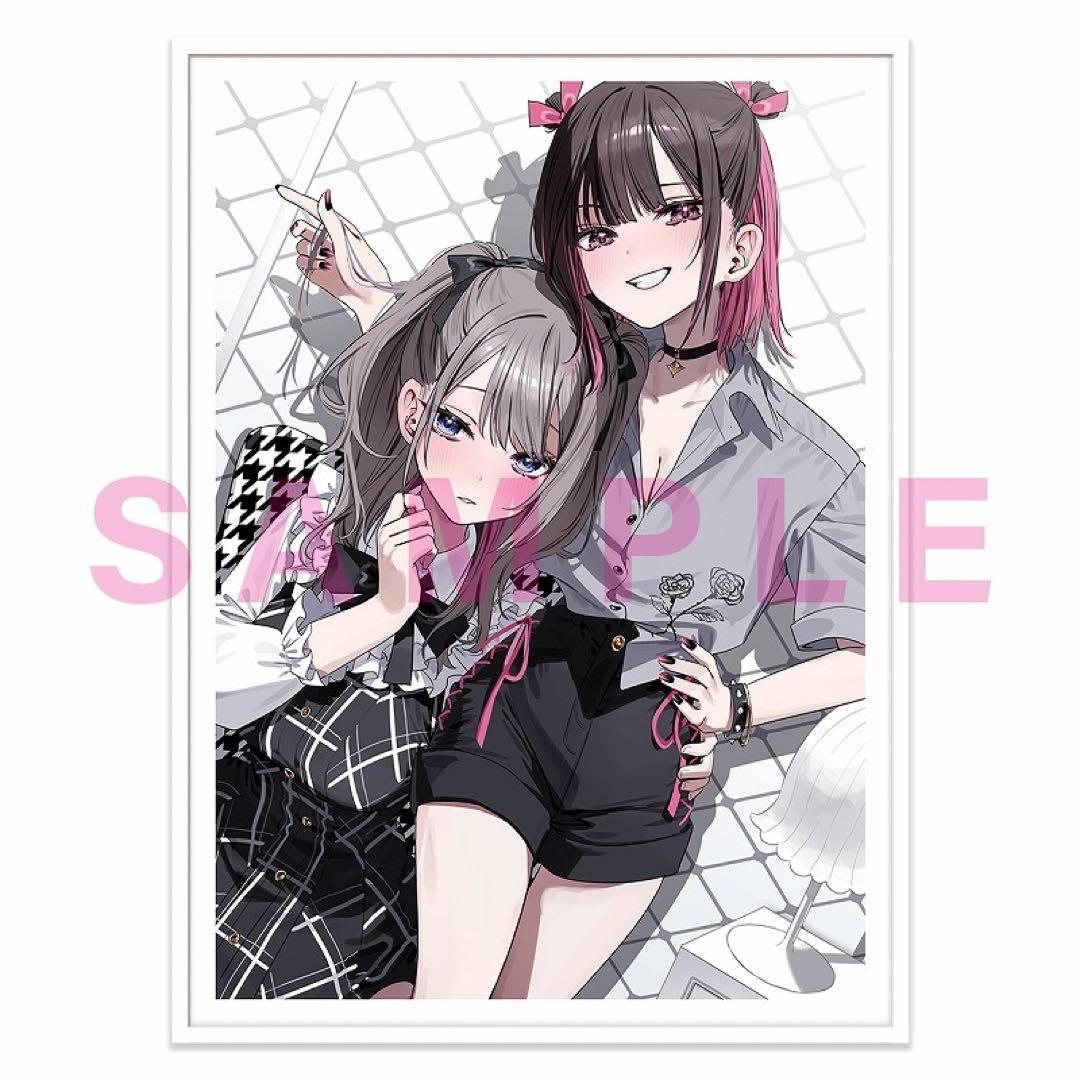 千種みのり meets アニメイト 志乃と恋 複製イラスト A