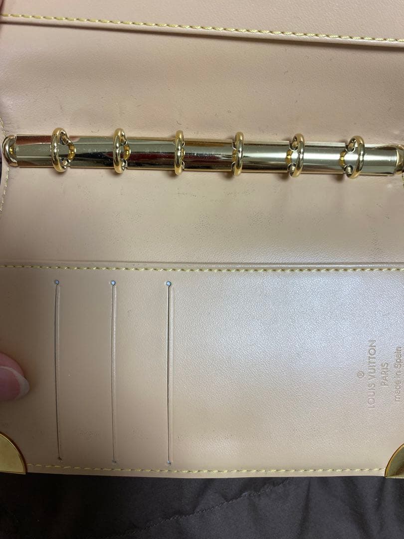 ト*マ様 VUITTON マルチカラー　白　希少　廃盤　★6穴手帳　美品