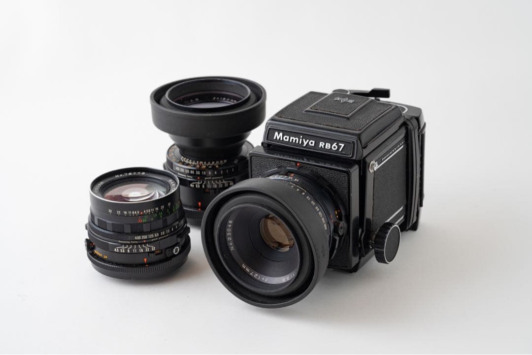 Mamiya RB67 中判フィルムカメラ 3本レンズ付き
