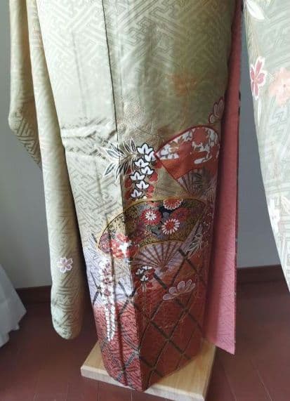 ころ様　419.普通〜ゆったり振袖7点セット 　正絹フルセット成人式　やまと