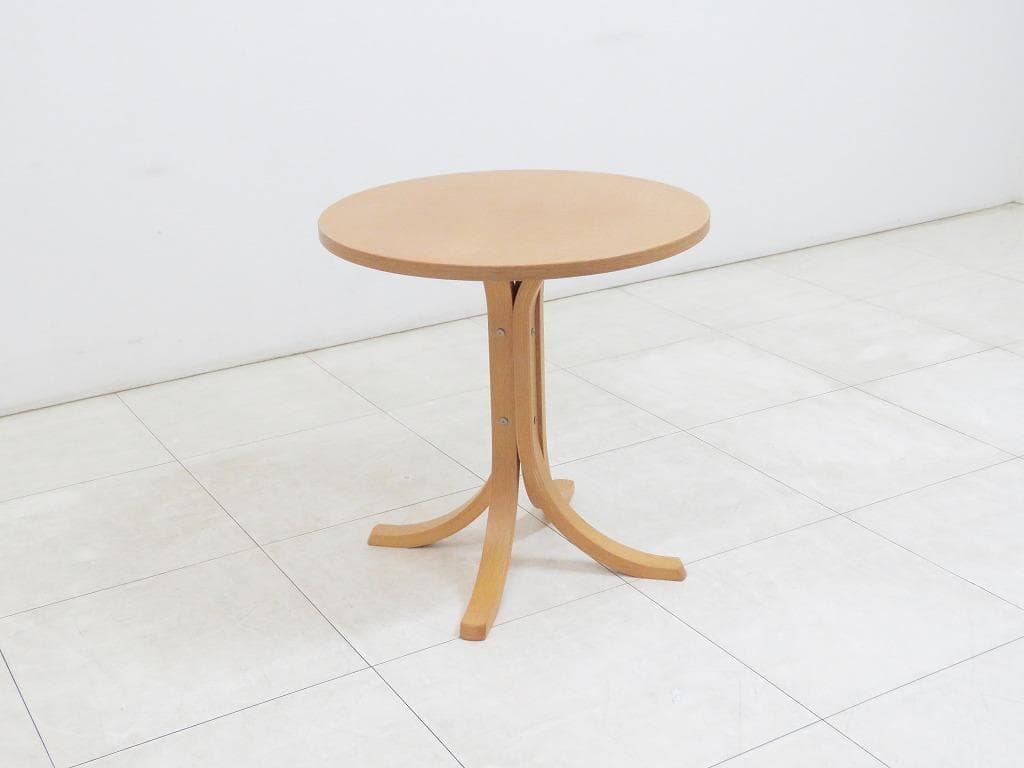 天童木工 サイドテーブル 71,500円 ラウンド 検秋田木工カンディハウス