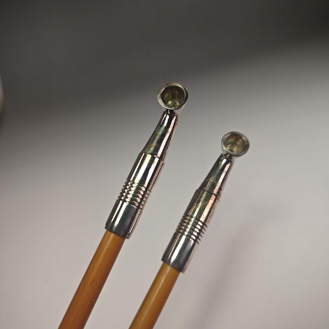 ウ308 煙管『金工師　木村清五郎（清雲）』『即中斎好写南鐐純銀　キセル　共箱』