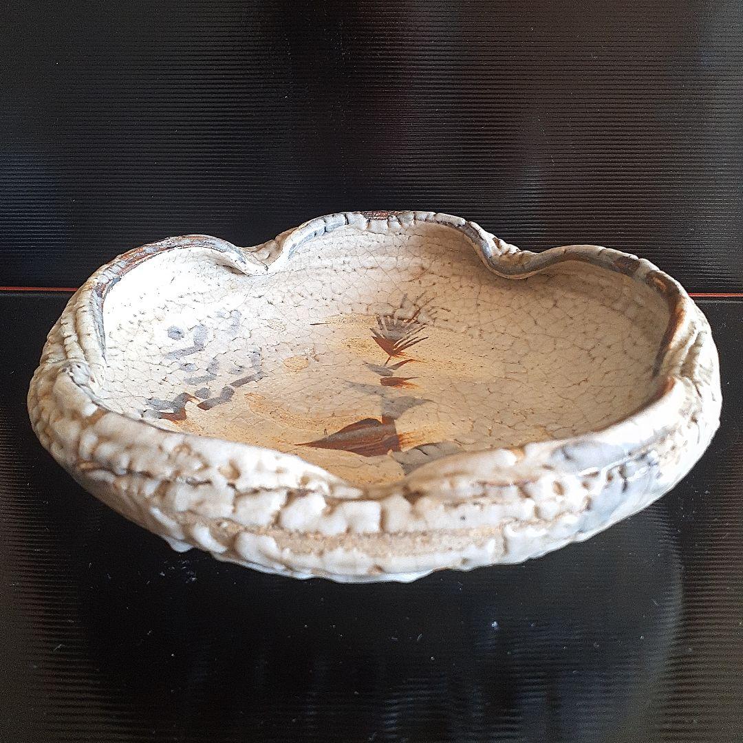 江戸時代古絵志野菓子器箱付き