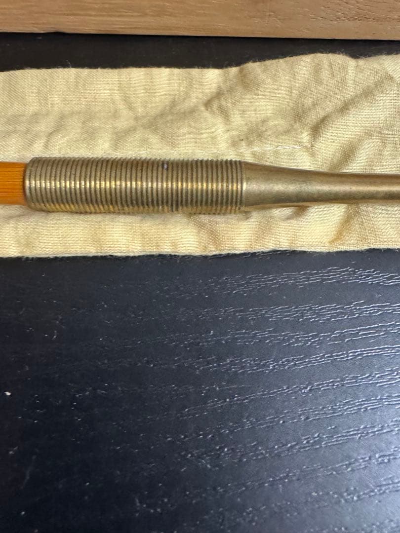 アンティーク木製金属パイプ 収納袋付き