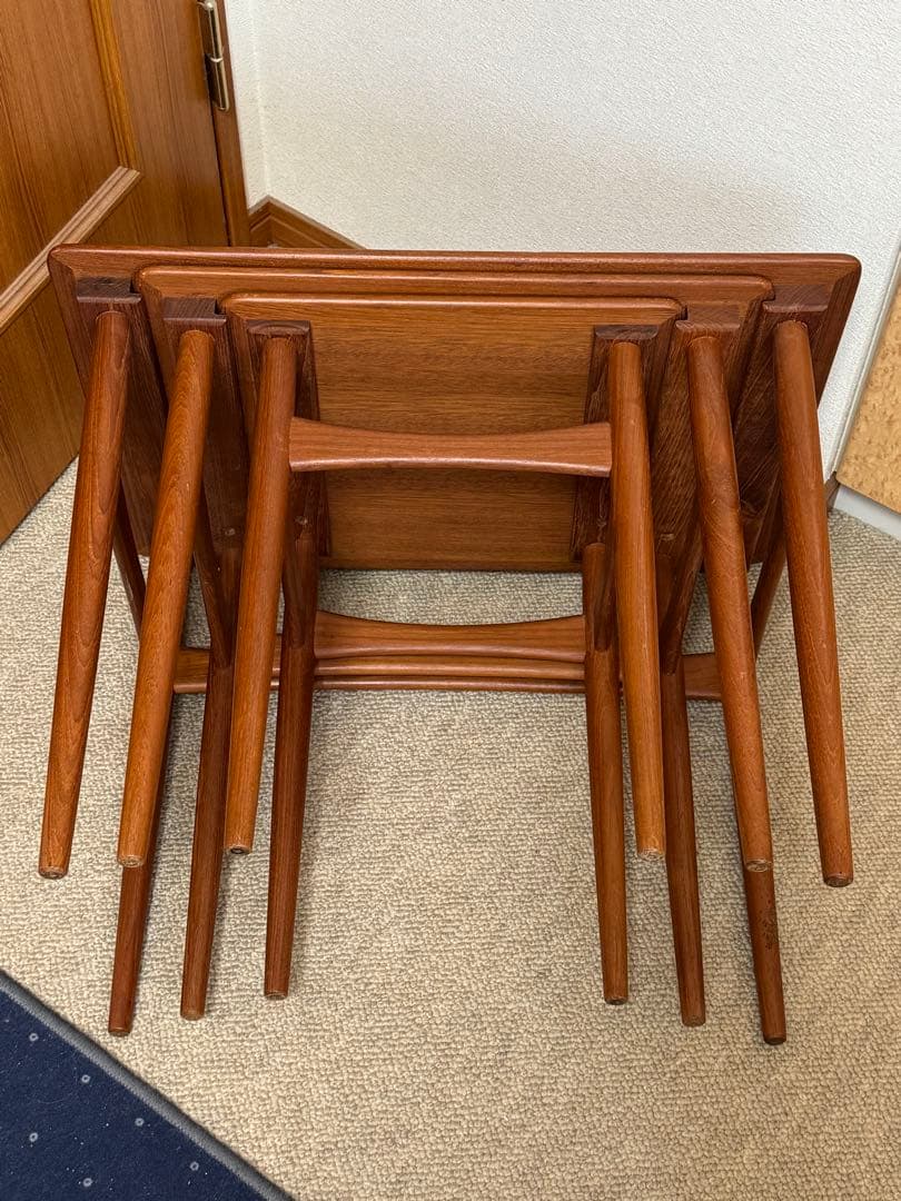 【Yさん専用】デンマーク　ヴィンテージ　木製ネストテーブル