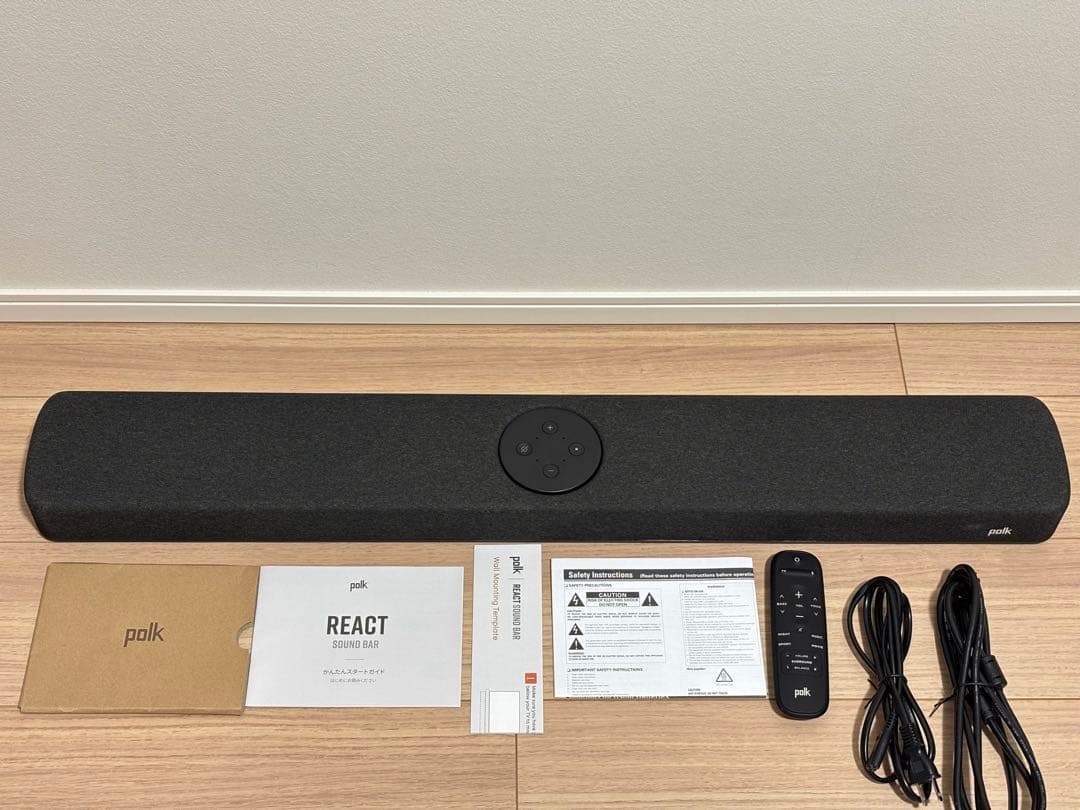 Polk Audio REACTサウンドバー HDMI Alexa 美品
