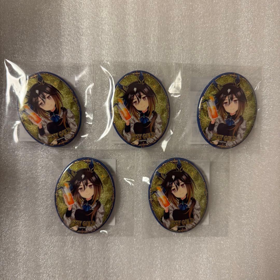ウマ娘 ステイゴールド 公式グリッター缶バッジ 4.5th