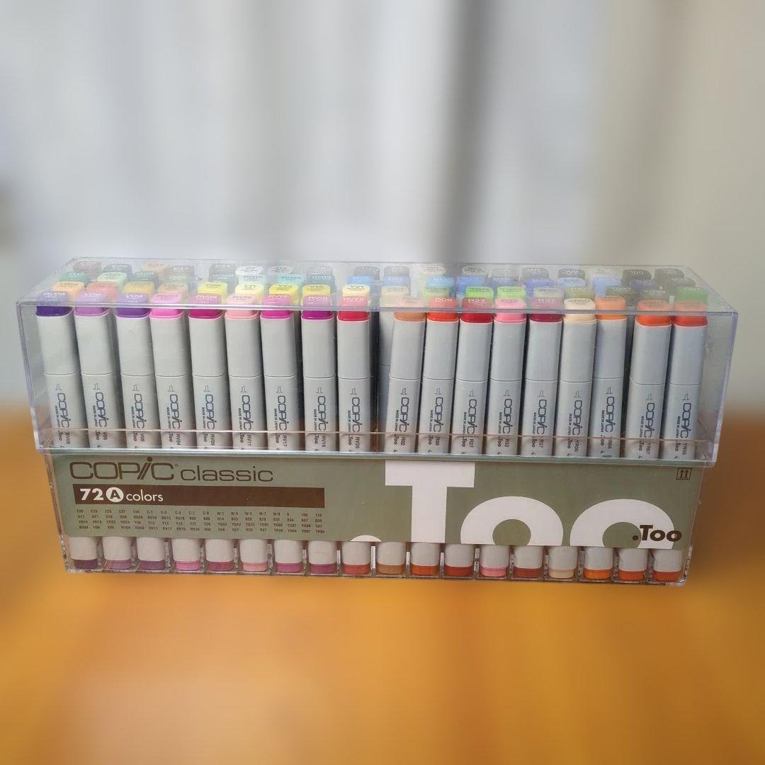Copic classic 72色Ａ アルコールマーカーセット