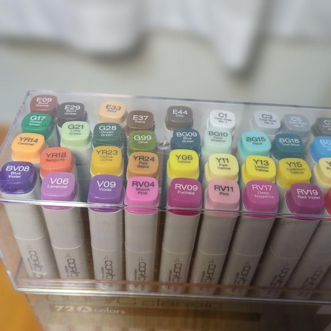 Copic classic 72色Ａ アルコールマーカーセット
