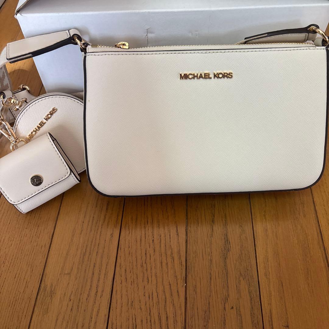 MICHAEL KORS ホワイト ショルダーバッグ