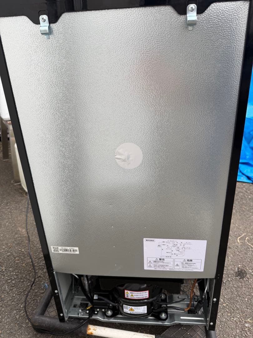 冷蔵庫ブラックPRR-082D-B1人暮らしミニ81L