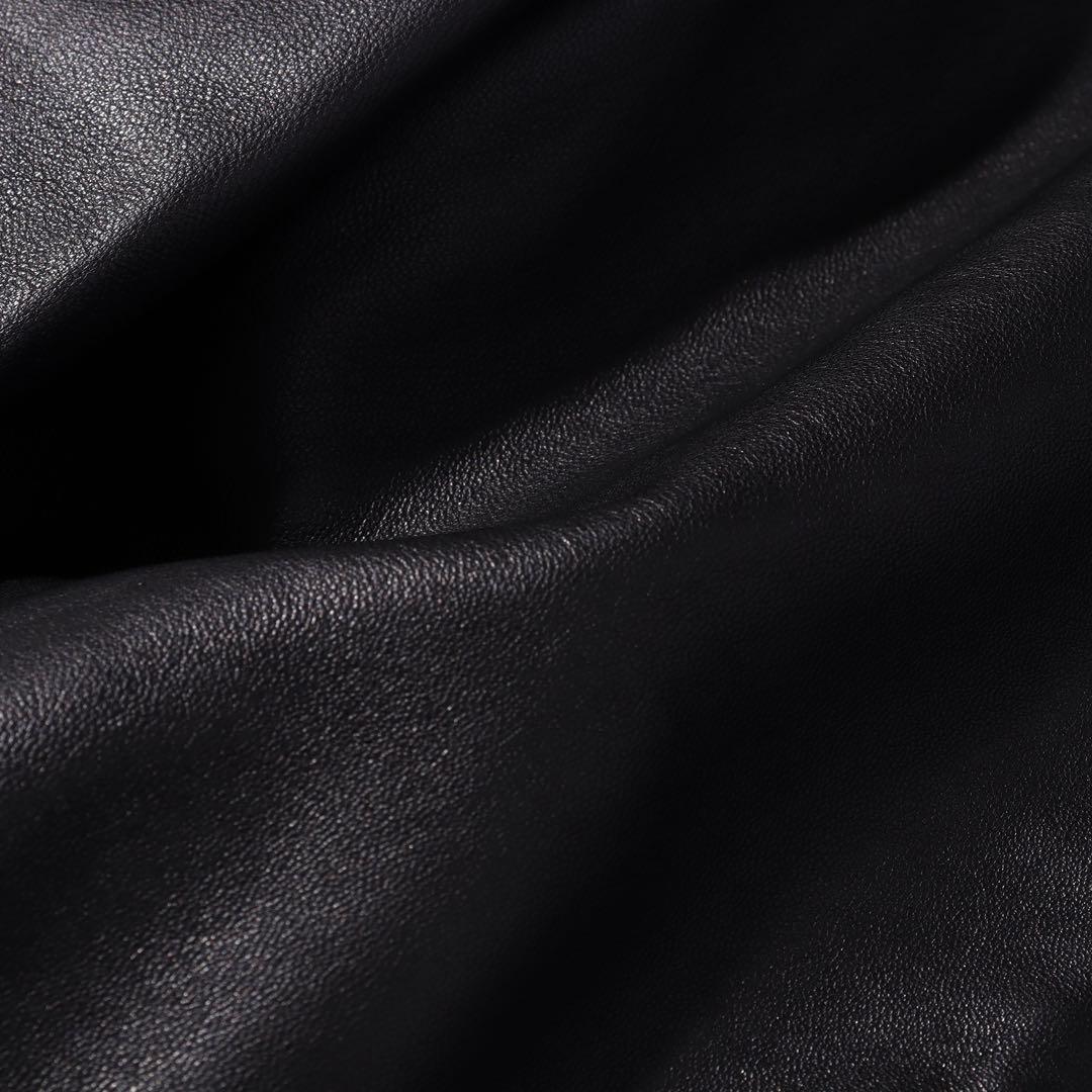 EMMETI エンメティ ライダース ジャケット 羊革 黒 44 S〜M程