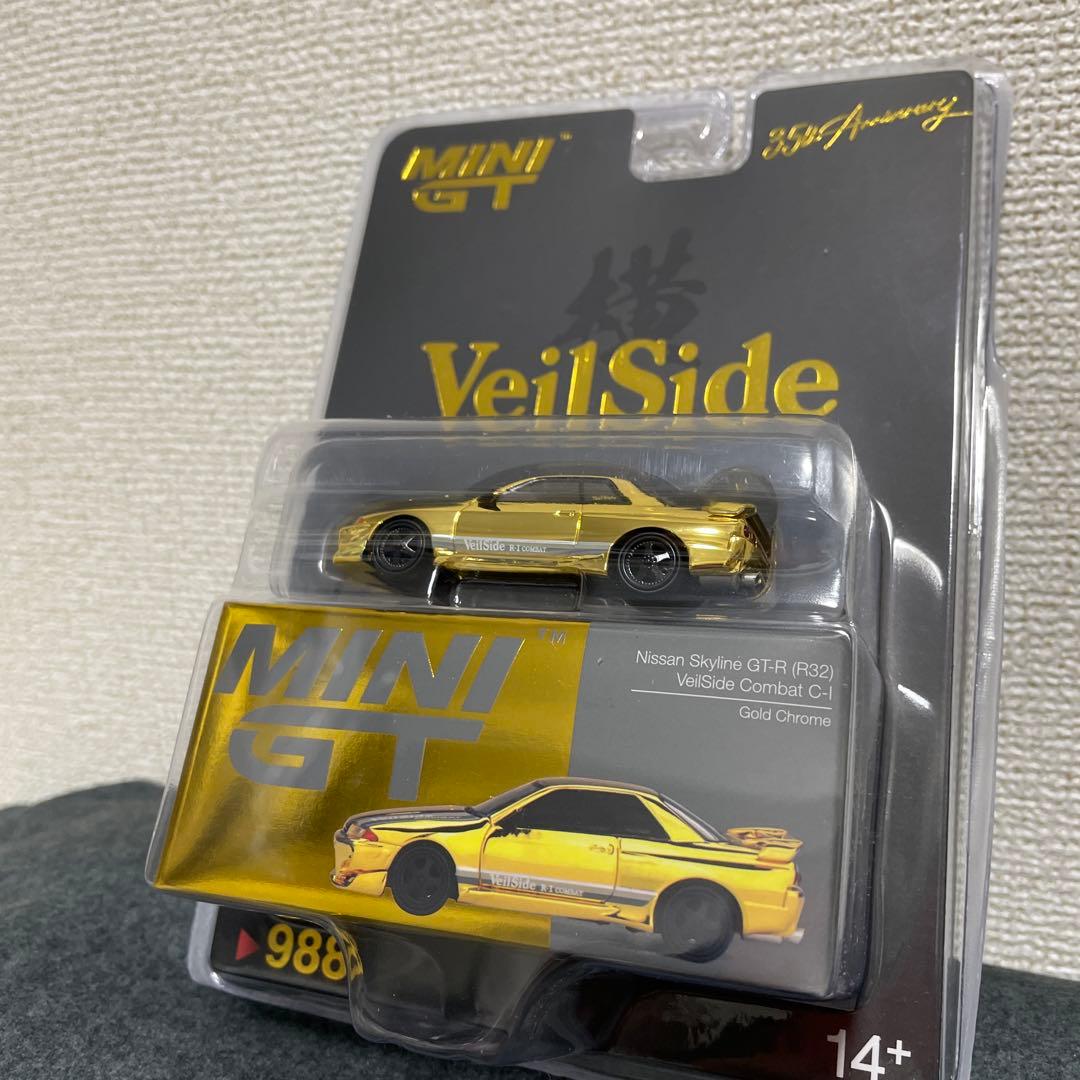 ★100台限定★MINI GT ミニGT R32 GT-R ゴールドクローム★