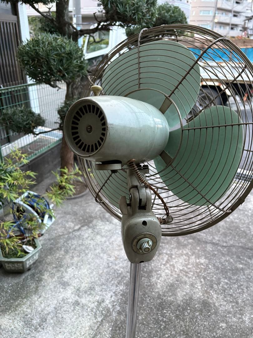 昭和レトロ　三菱　ヴィンテージ　大型扇風機　アンティーク