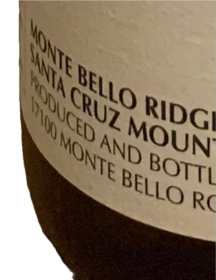 リッジ・サンタクルーズ・マウンテンズ・シャルドネ 1998 モンテベロ ワイン白