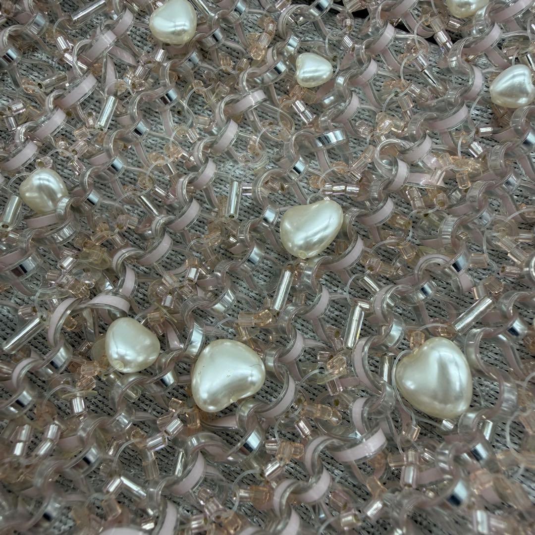 【美品】ANTEPRIMA クオーリ ペルラ グリッター ワイヤーバッグ ピンク