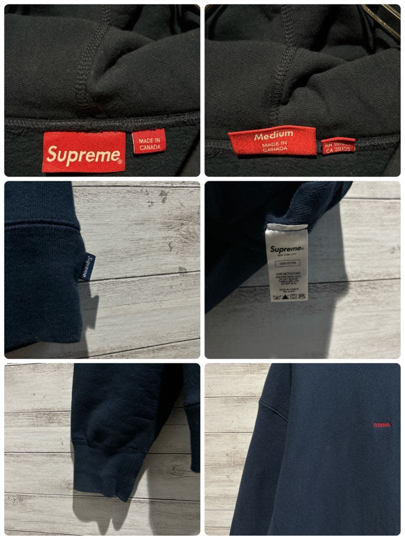 【即完売モデル】シュプリーム☆センタースモール刺繍ロゴ　人気デザイン　パーカー