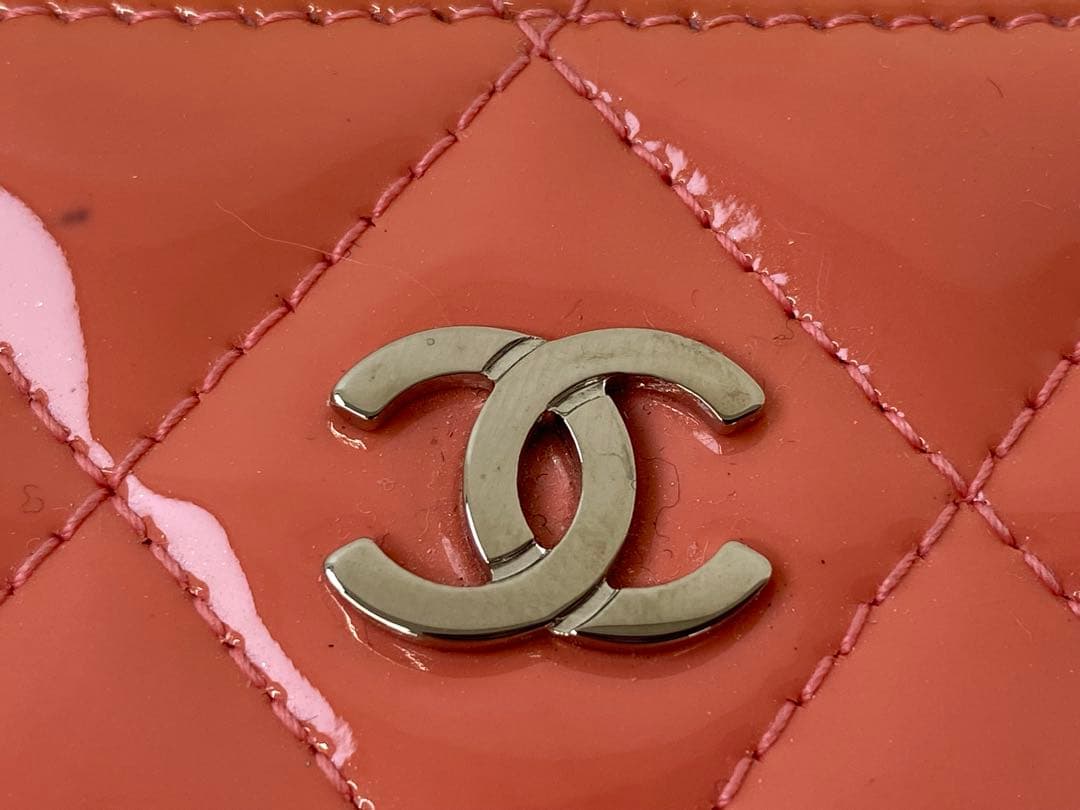 CHANEL シャネル ケース ピンク 財布 サイフ 小銭入れ