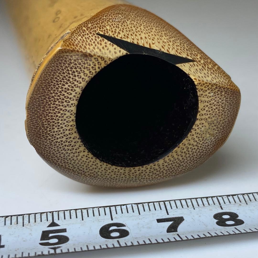 鳳舟　銀三線尺八　65cm 東7-1026①