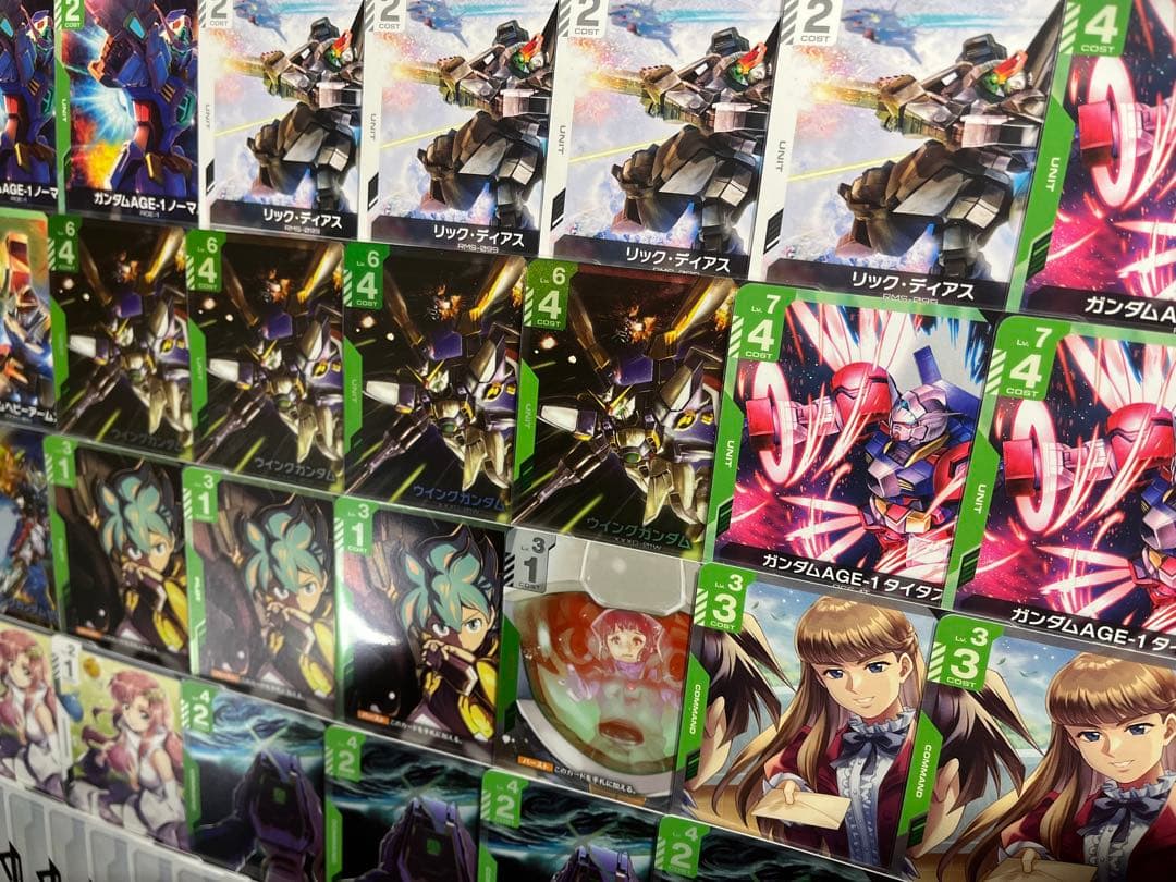 岡本光　ガンダムカードゲーム　構築済デッキ　緑白　ガンダムAGE エイジ