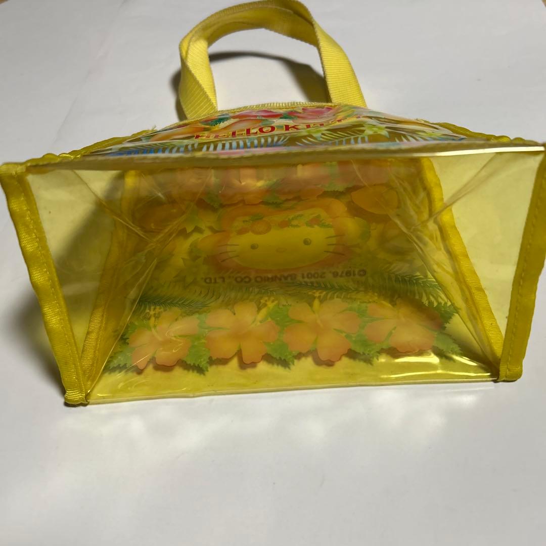 ハローキティ　トロピカル　Hello Kitty ビニールトート　レトロ