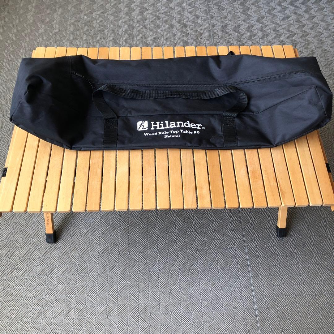 Hilander　ウッドロールトップテーブル　90X60