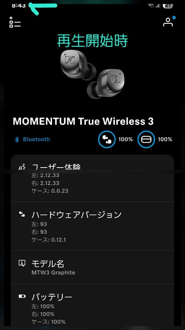 ゼンハイザー MOMENTUM True Wireless 3