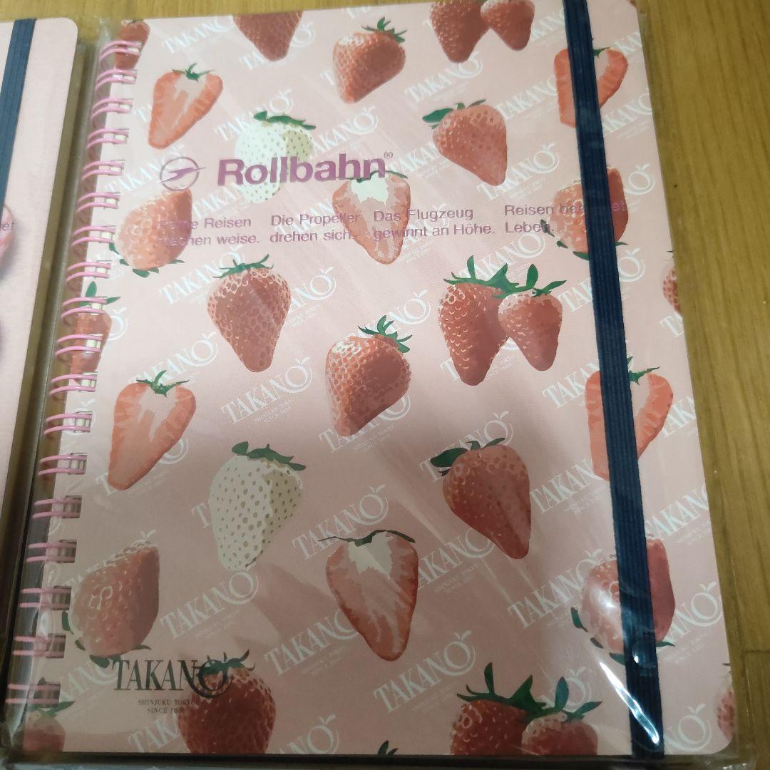 Rollbahn ノートセット 4冊　ロントゥモン　柴犬　くま　いちご　クッキー
