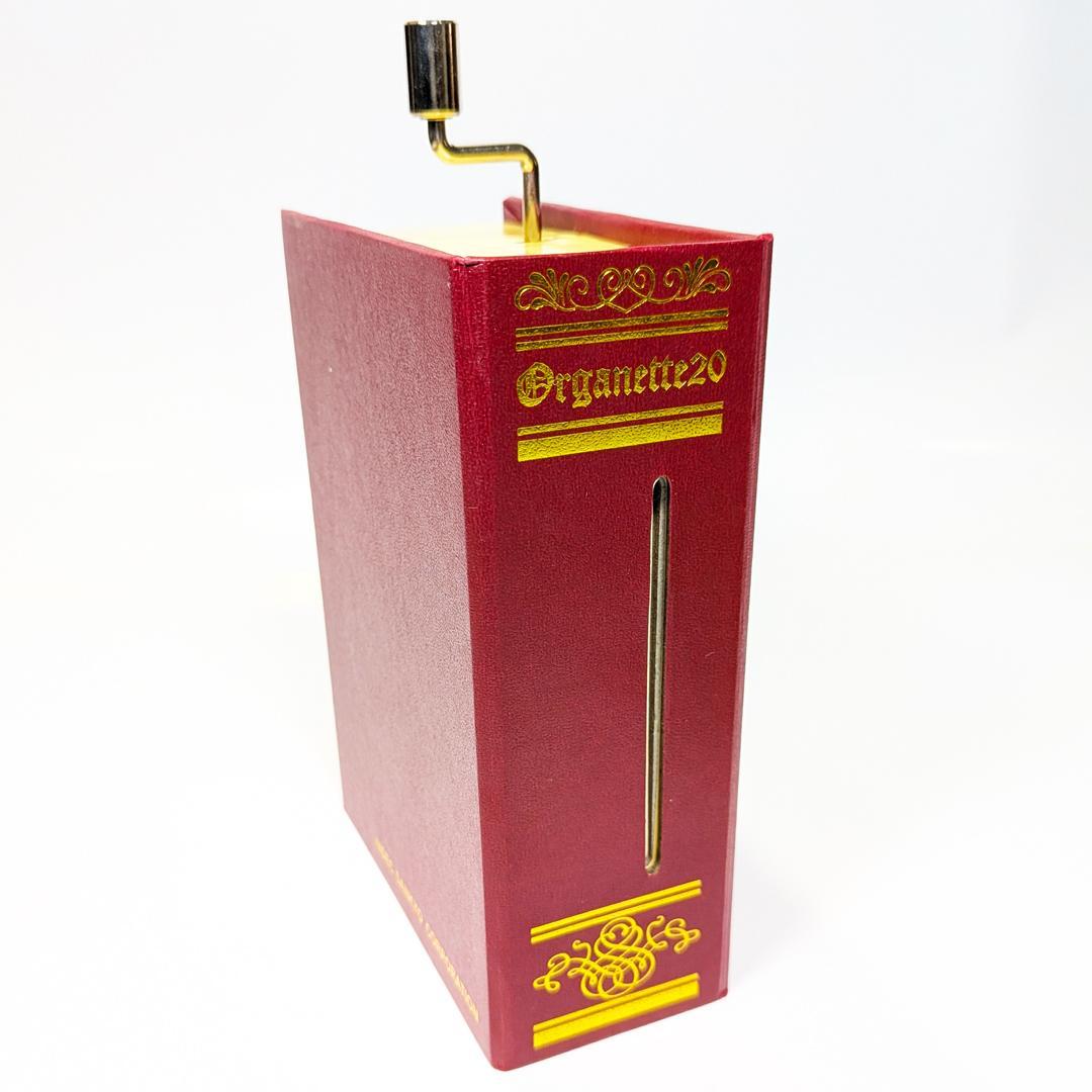 【処分品】手回し式20弁オルゴール2台＋演奏カード13曲付