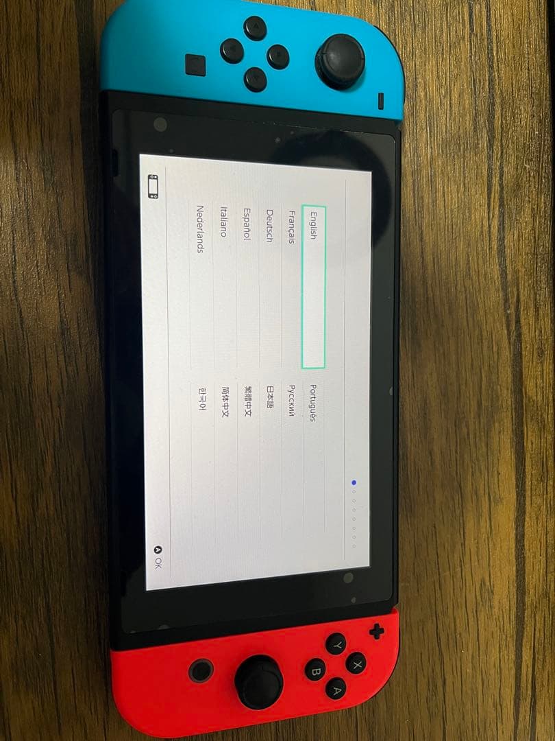 Nintendo Switch 青/赤 本体 充電器・ゲーム5本付き