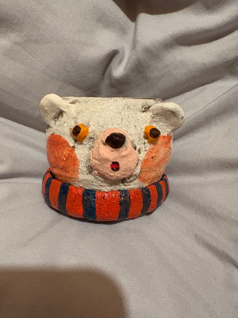 増田光　くま　クマ　植木鉢